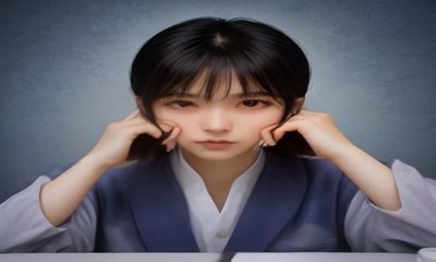 社区志愿者在电脑前整理网络诈骗举报案例表格,画面明亮整洁